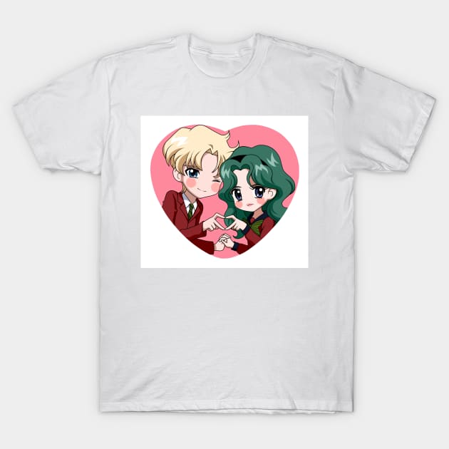 Haruka x Michiru T-Shirt by MaJoShoujo